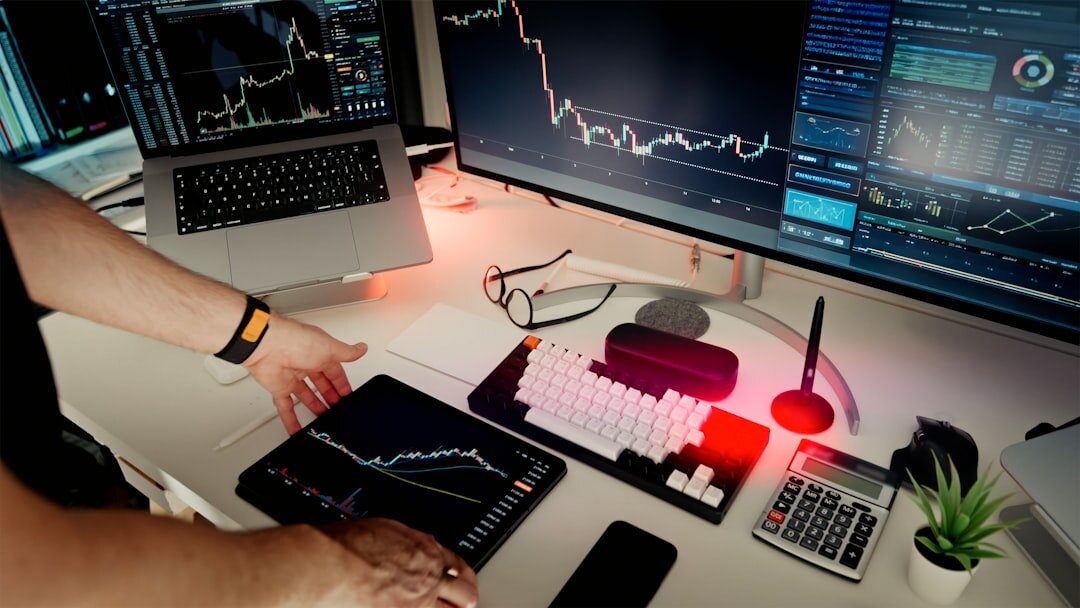Multiple screens displaying digital media trend analytics