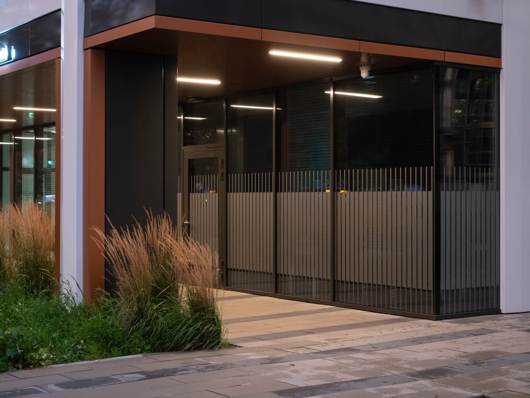Modern editorial office reception area